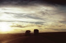 Riding into the sunset